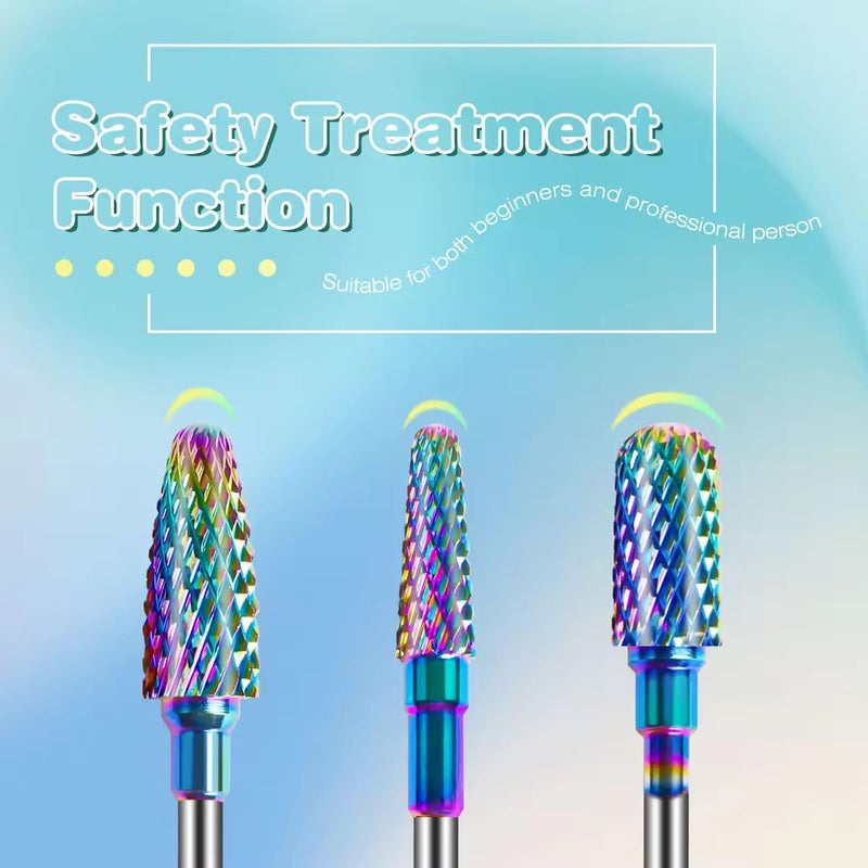 Rolokit 6PCS Nail Drill Bits Set with Cleaning Brush, 3/32 inch Professional Tungsten Carbide Nail Bits Cuticle Efile Nail Drill Bits, Remover Bits for Acrylic Gel Nail Tech Manicure Pedicure, Home Salon - Image 5